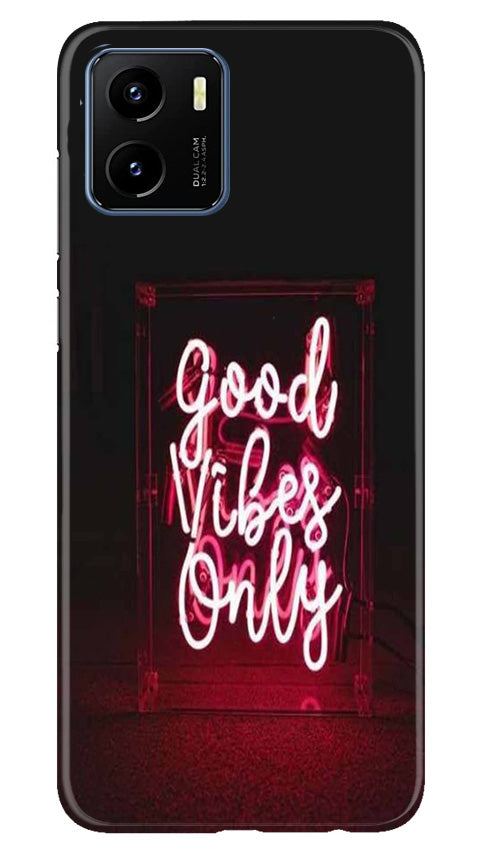Good Vibes Only Mobile Back Case for Vivo Y15s (Design - 314)
