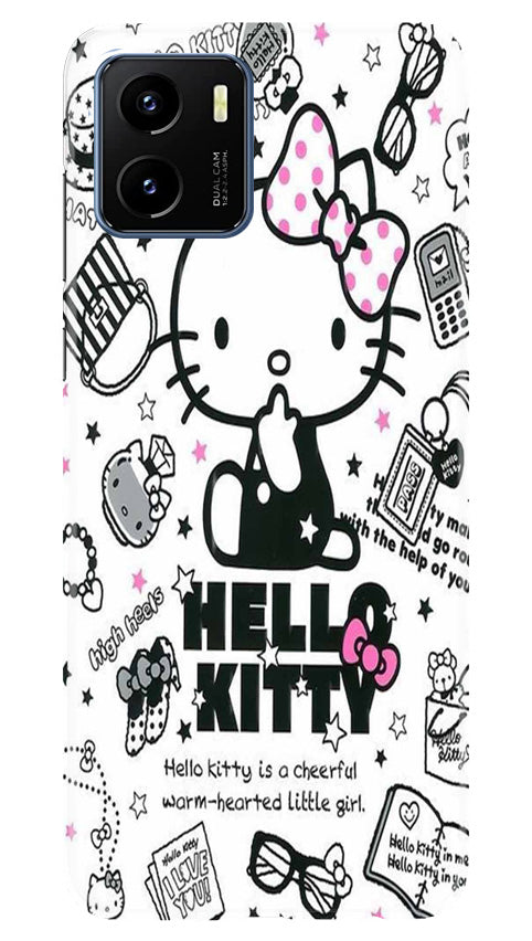 Hello Kitty Mobile Back Case for Vivo Y15s (Design - 320)