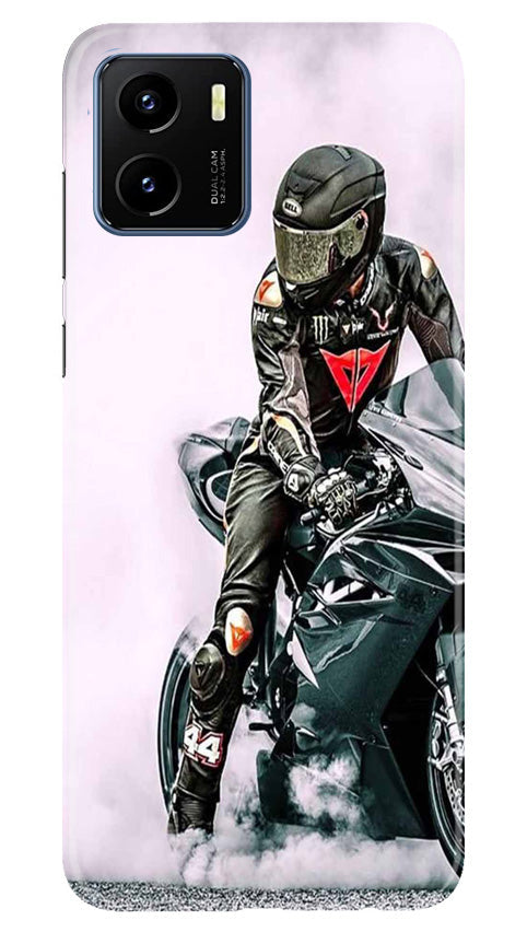 Biker Mobile Back Case for Vivo Y15s (Design - 342)