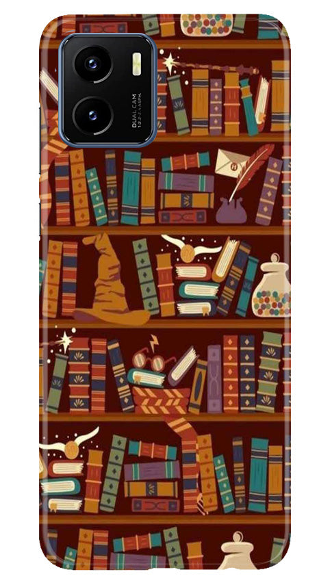 Book Shelf Mobile Back Case for Vivo Y15s (Design - 348)