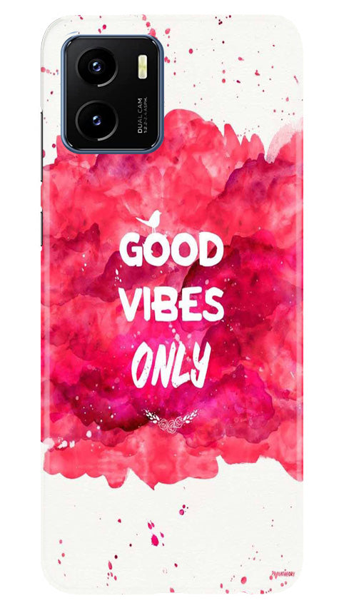 Good Vibes Only Mobile Back Case for Vivo Y15s (Design - 351)