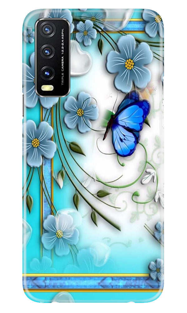 Blue Butterfly Case for Vivo Y20T
