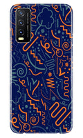 Line Art Baground Case for Vivo Y20T