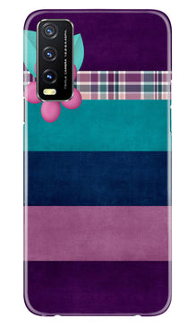Purple Blue Mobile Back Case for Vivo Y20A (Design - 37)