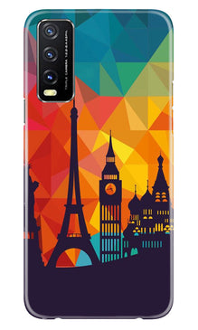 Eiffel Tower2 Mobile Back Case for Vivo Y20A (Design - 91)