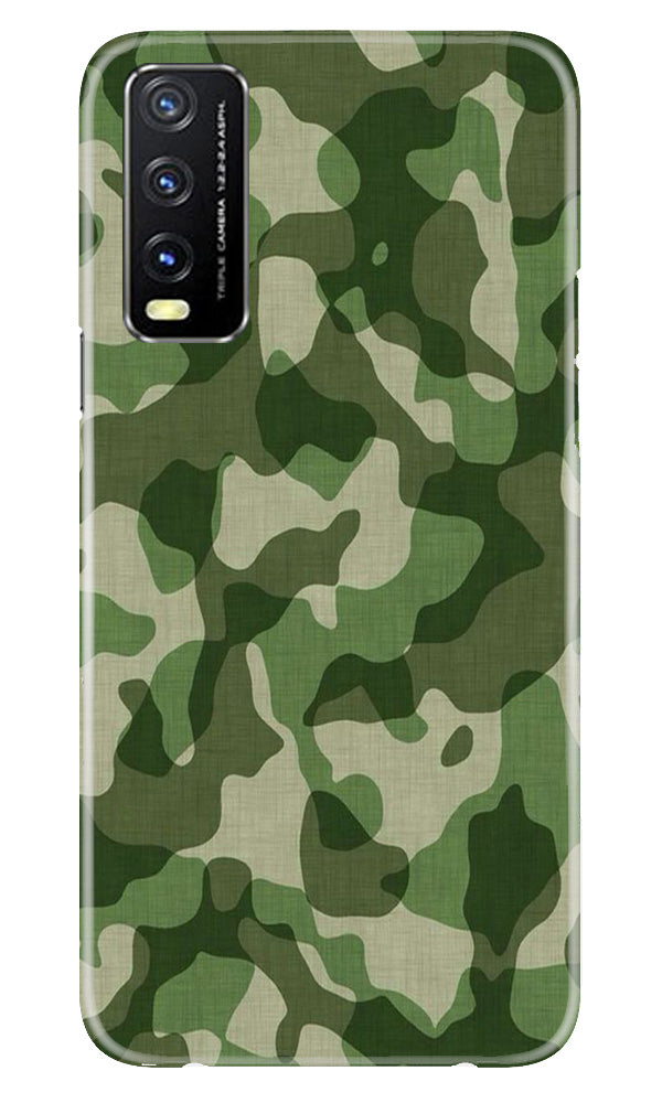 Army Camouflage Case for Vivo Y20A(Design - 106)