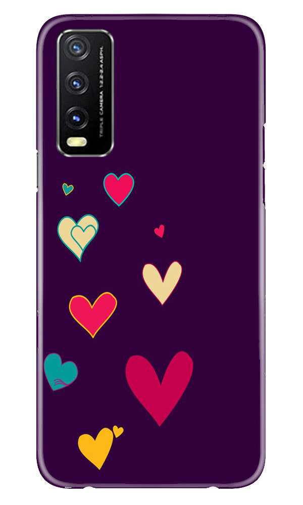 Purple Background Case for Vivo Y20A  (Design - 107)