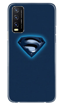 Superman Superhero Mobile Back Case for Vivo Y20T  (Design - 117)