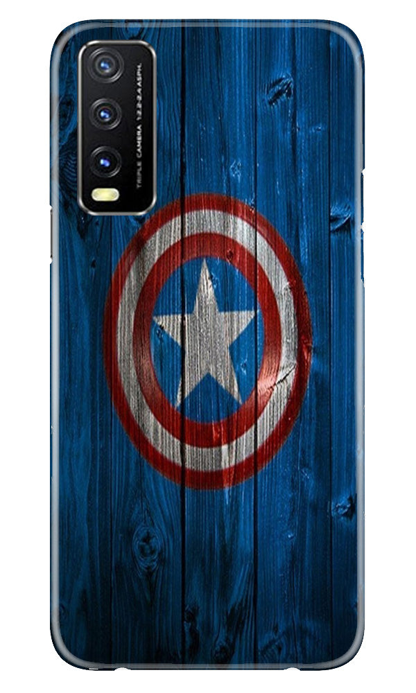 Captain America Superhero Case for Vivo Y20A  (Design - 118)