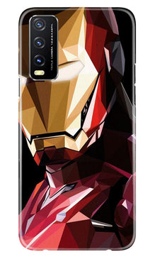 Iron Man Superhero Mobile Back Case for Vivo Y20A  (Design - 122)
