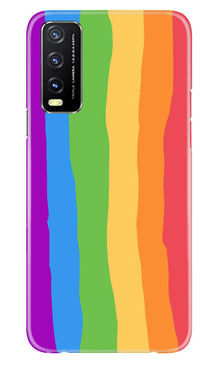 Multi Color Baground Mobile Back Case for Vivo Y20A  (Design - 139)