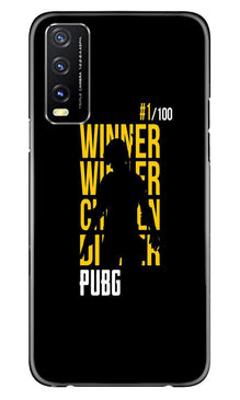 Pubg Winner Winner Mobile Back Case for Vivo Y20A  (Design - 146)