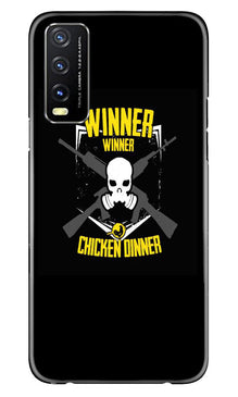 Winner Winner Chicken Dinner Mobile Back Case for Vivo Y20T  (Design - 147)