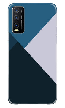 Blue Shades Mobile Back Case for Vivo Y20A (Design - 157)