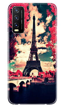 Eiffel Tower Mobile Back Case for Vivo Y20A (Design - 181)