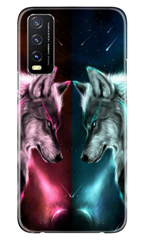 Wolf fight Case for Vivo Y20A (Design No. 190)