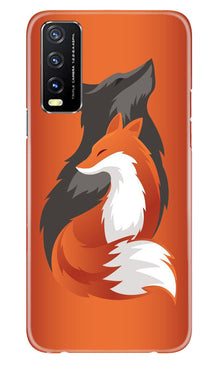 Wolf  Mobile Back Case for Vivo Y20A (Design - 193)