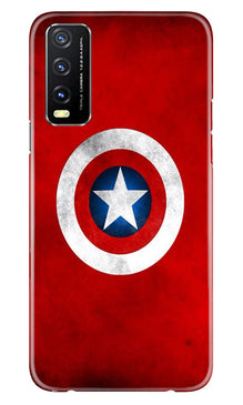 Captain America Mobile Back Case for Vivo Y20A (Design - 249)