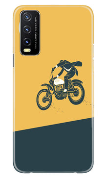 Bike Lovers Mobile Back Case for Vivo Y20A (Design - 225)
