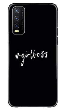 #GirlBoss Mobile Back Case for Vivo Y20A (Design - 235)