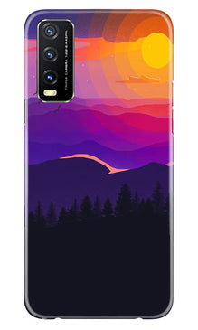 Sun Set Mobile Back Case for Vivo Y20A (Design - 248)
