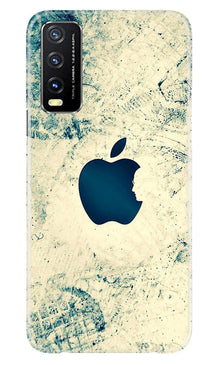 Apple Logo Mobile Back Case for Vivo Y20A (Design - 251)