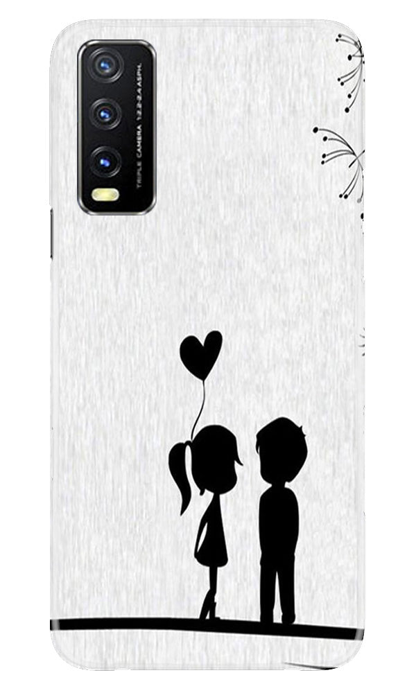 Cute Kid Couple Case for Vivo Y20A (Design No. 252)