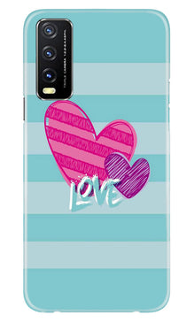 Love Mobile Back Case for Vivo Y20A (Design - 261)