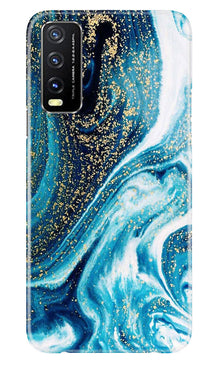Marble Texture Mobile Back Case for Vivo Y20T (Design - 270)
