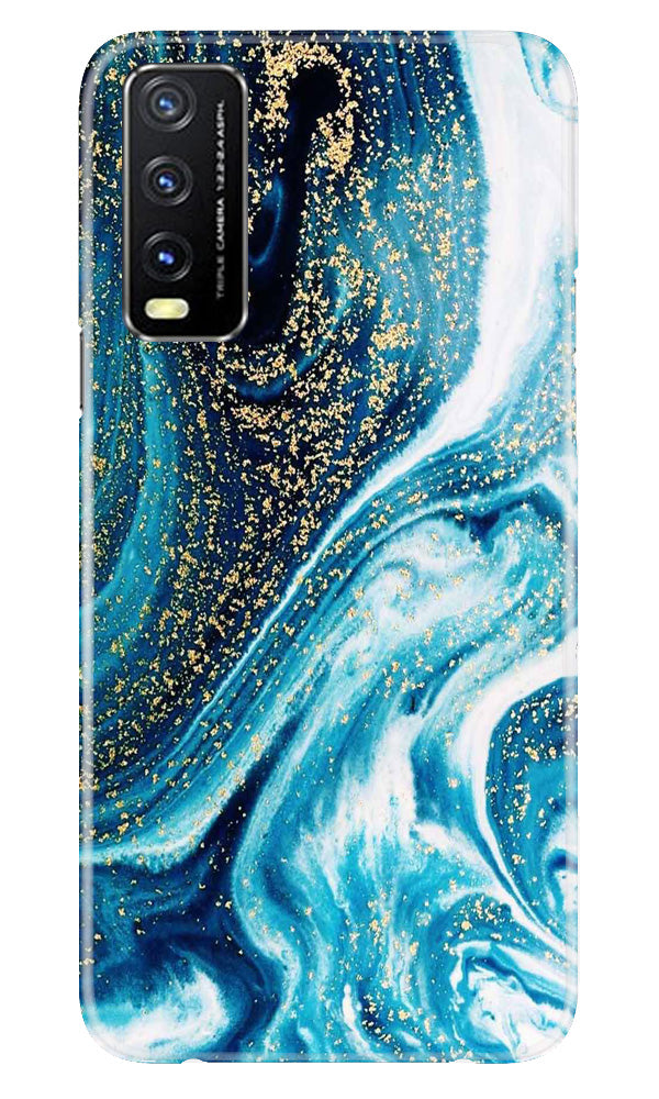 Marble Texture Mobile Back Case for Vivo Y20A (Design - 270)