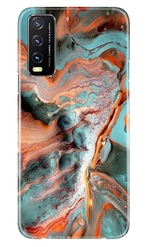 Marble Texture Mobile Back Case for Vivo Y20A (Design - 271)