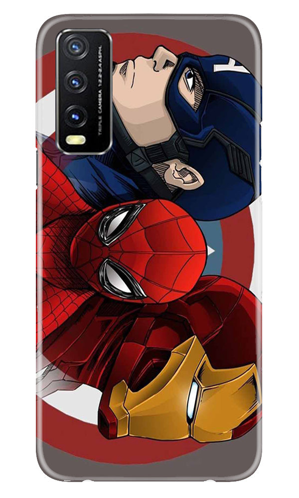 Superhero Mobile Back Case for Vivo Y20A (Design - 273)