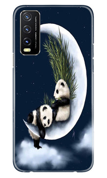 Panda Moon Mobile Back Case for Vivo Y20A (Design - 280)
