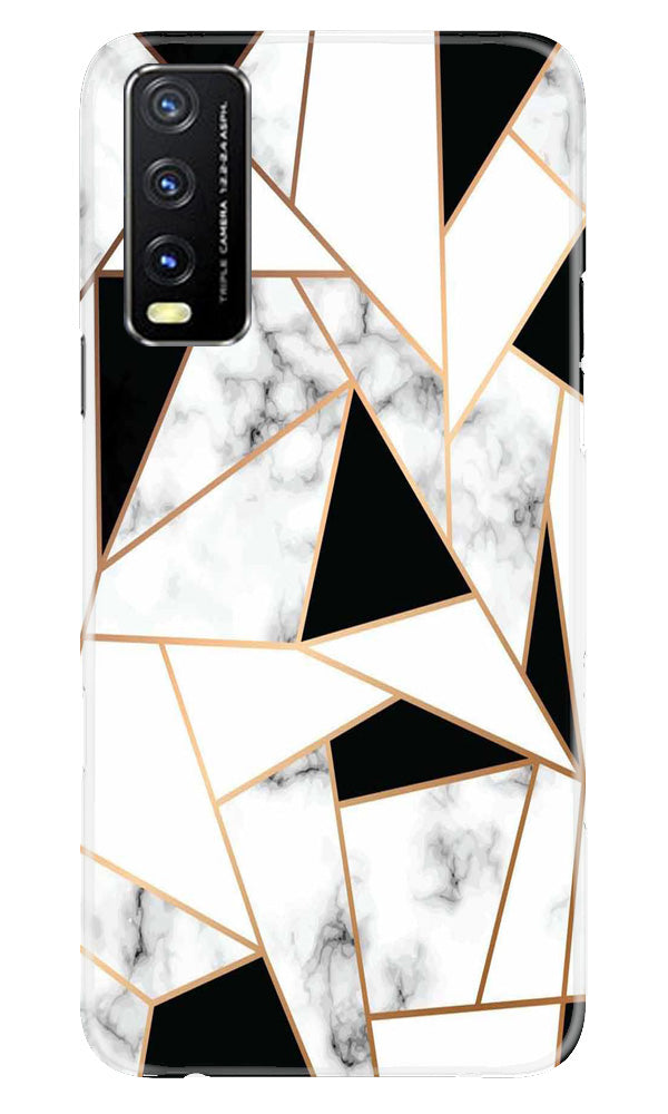 Marble Texture Mobile Back Case for Vivo Y20A (Design - 284)