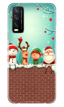 Santa Claus Mobile Back Case for Vivo Y20A (Design - 296)
