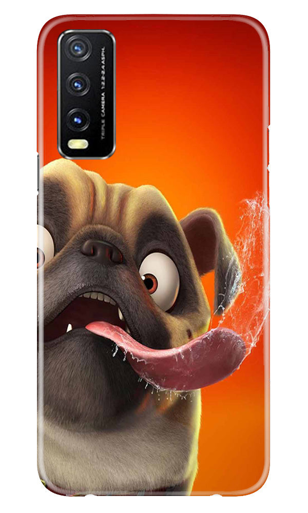 Dog Mobile Back Case for Vivo Y20A (Design - 303)
