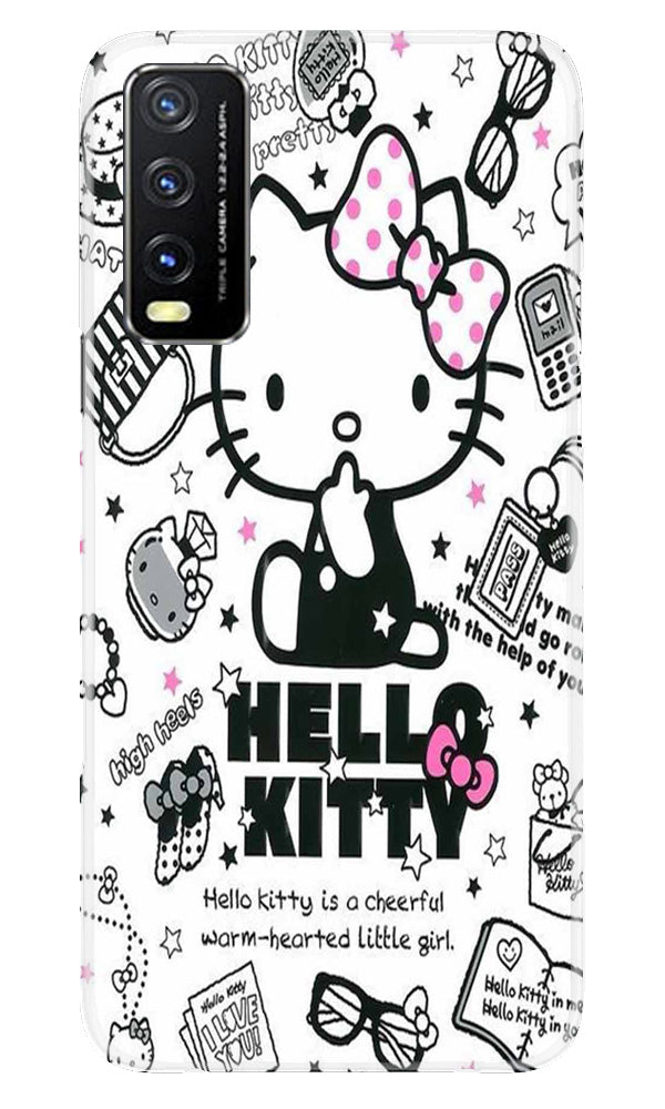 Hello Kitty Mobile Back Case for Vivo Y20A (Design - 320)