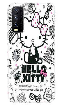 Hello Kitty Mobile Back Case for Vivo Y20T (Design - 320)