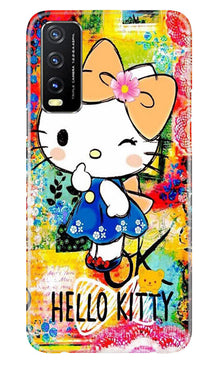 Hello Kitty Mobile Back Case for Vivo Y20T (Design - 321)