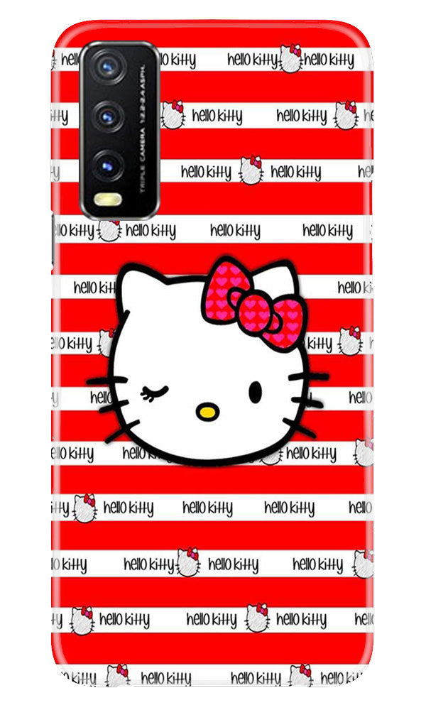 Hello Kitty Mobile Back Case for Vivo Y20A (Design - 323)