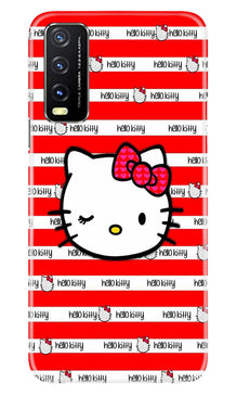 Hello Kitty Mobile Back Case for Vivo Y20T (Design - 323)