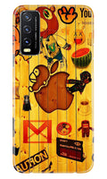 Wooden Texture Mobile Back Case for Vivo Y20T (Design - 326)