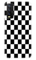 Black White Boxes Mobile Back Case for Vivo Y20T (Design - 331)