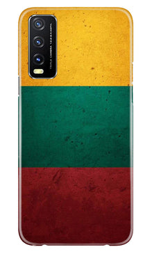 Color Pattern Mobile Back Case for Vivo Y20A (Design - 333)