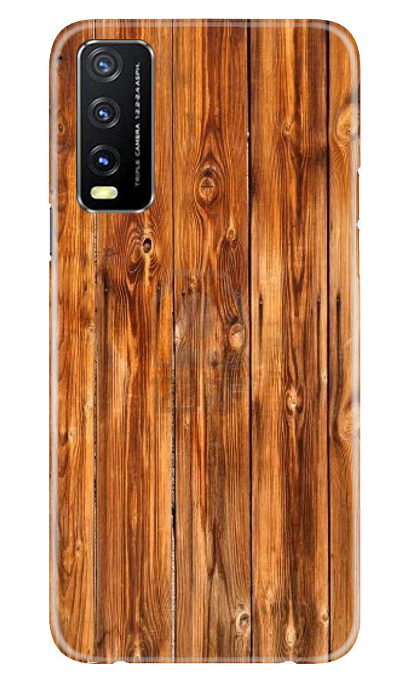 Wooden Texture Mobile Back Case for Vivo Y20T (Design - 335)