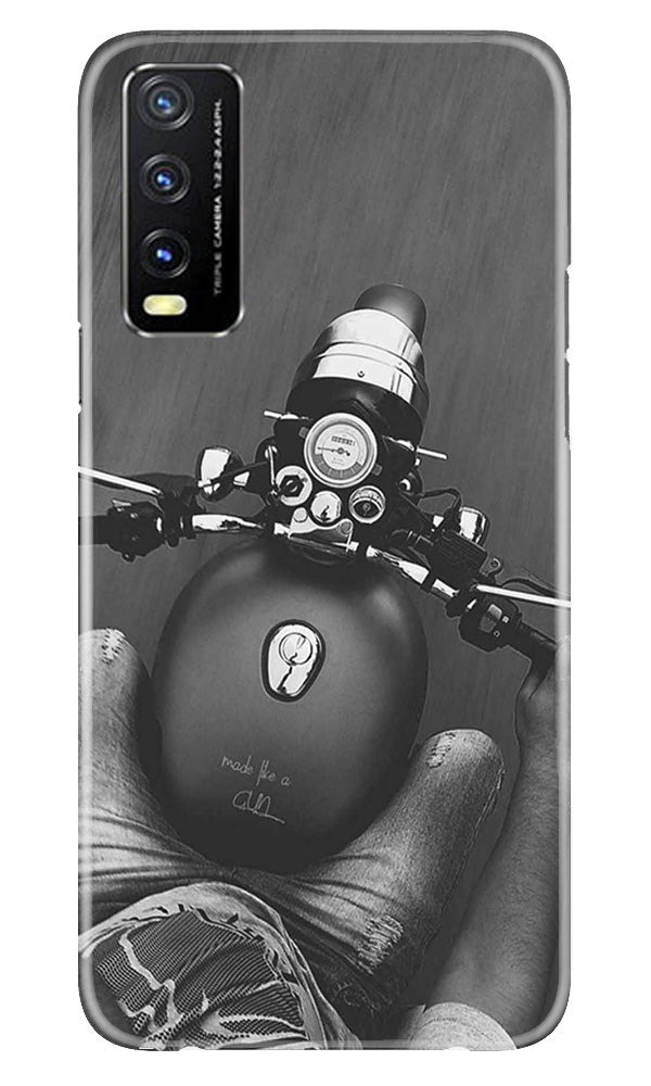 Royal Enfield Mobile Back Case for Vivo Y20A (Design - 341)