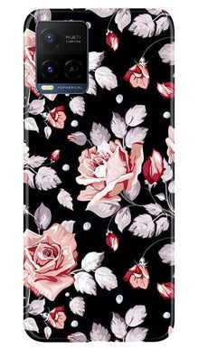 Pink rose Mobile Back Case for Vivo Y21 (Design - 12)
