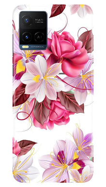 Beautiful flowers Mobile Back Case for Vivo Y21 (Design - 23)