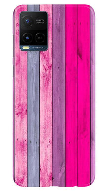 Wooden look Mobile Back Case for Vivo Y21 (Design - 24)
