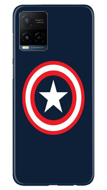 Captain America Mobile Back Case for Vivo Y21 (Design - 42)